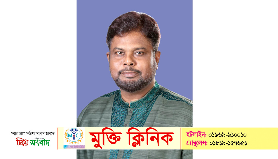 শিকারীপাড়া টিকেএম উচ্চ বিদ্যালয়ের সভাপতি আবু শফিক খন্দকার 